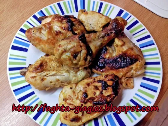 Γλυκόξινο κοτόπουλο ψητό στη σχάρα - από «Τα φαγητά της γιαγιάς»