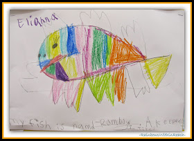 Student Ocean Fish Drawings {Ocean RoundUP of Inspiration at RainbowsWithinReach}