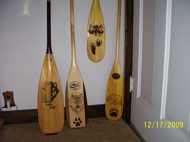 Creative paddle maker Kent Lund sent me these pics of his latest work 