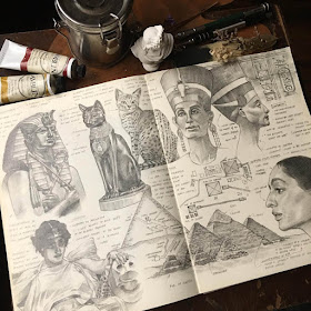 01-Ancient-Egypt-Sketches-Sketchbook-Drawings-Bea-Obcena-www-designstack-co