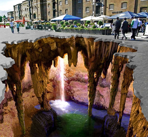 street art chalk 9 تقنية الـ 3D على أسطح الأرض حيث الإبداع المدهش