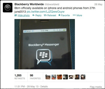 BBM For Android dan iPhone