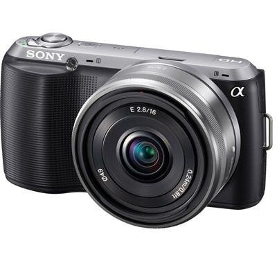 Sony Alpha NEX-C3 Digital Camera with 16mm Lens (Black) Import Model No Warranty