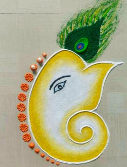 Rangoli Design Images For Ganesh Chaturthi