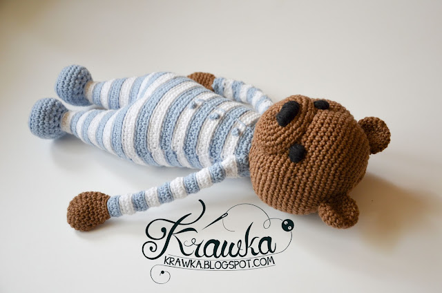 Krawka: Brown classic Teddy Bear crochet pattern by Krawka