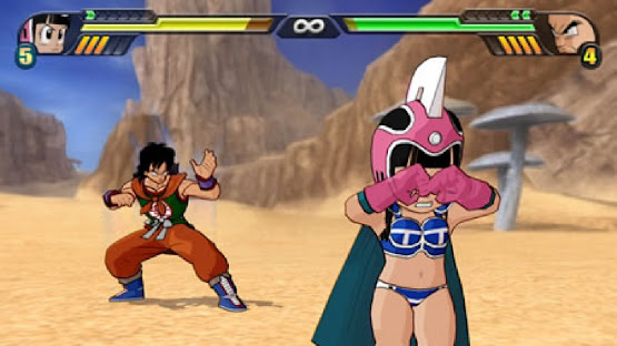 Imagen de partida con Yamcha y Chi Chi o Milk de DB Budokai Tenkaichi 4