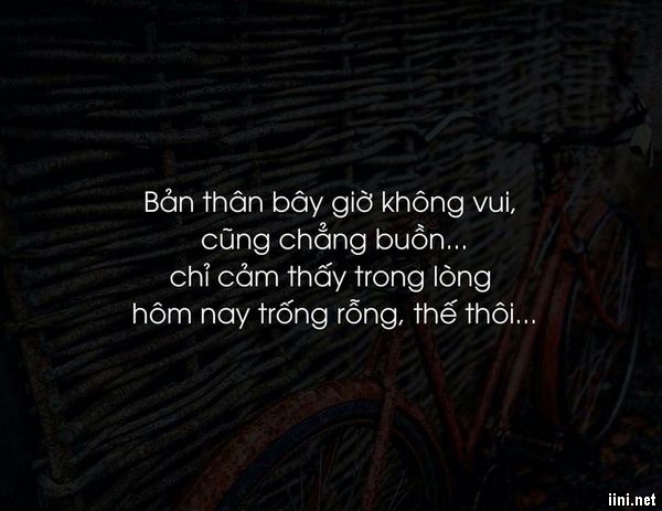 status thơ trong lòng trống rỗng