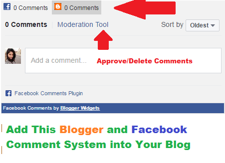 how to add facebook comment system in blogger