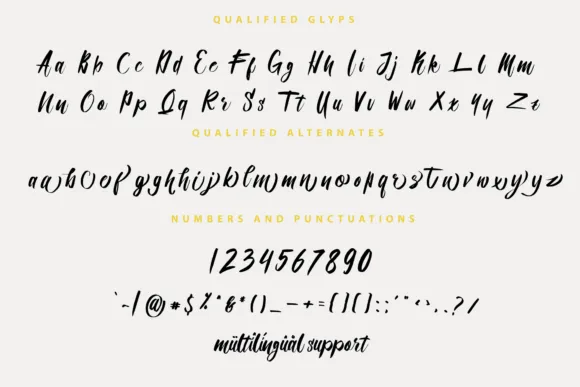Qualified Script Font
