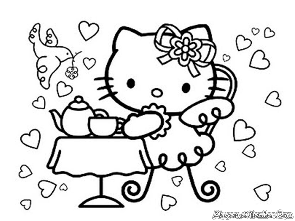  Download Gambar Mewarnai Hello Kitty arevc