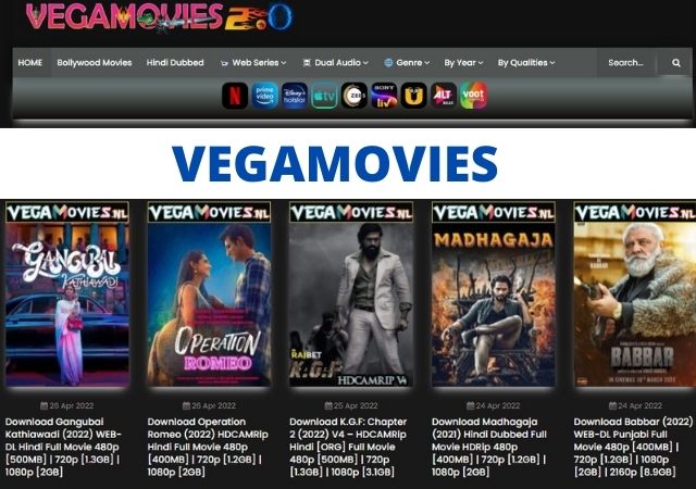 Vega Movies Bollywood, Hollywood Movies Download