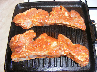 Coaste de porc barbeque la grill retete culinare,