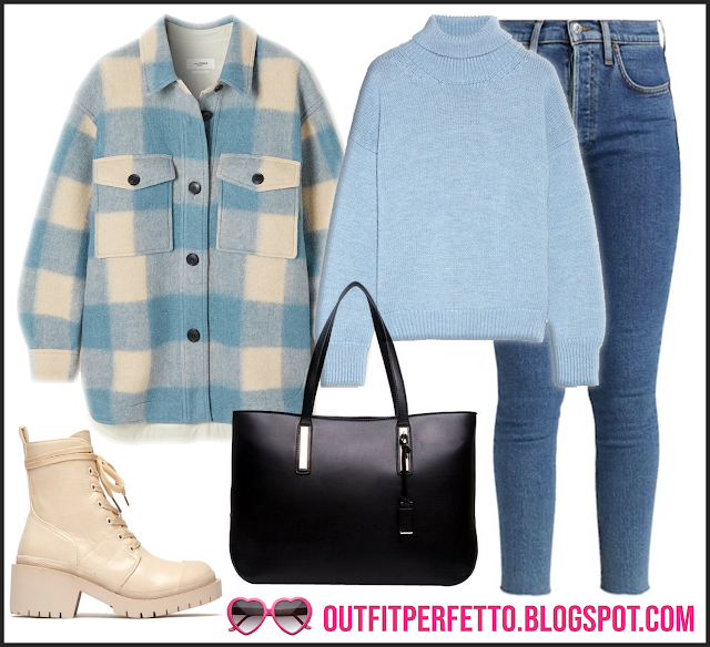 Come abbinare un CAPPOTTO PLAID FLANNEL JACKET OVERSIZE (outfit Autunno/Inverno)