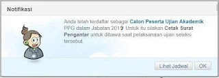 Notifikasi Calon Peserta PPG