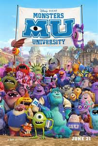 Monster University movie poster