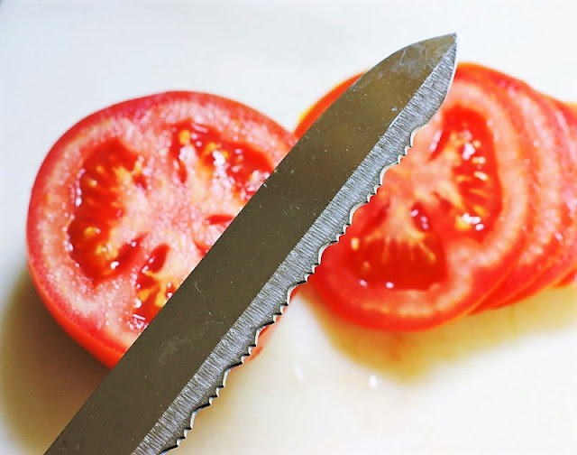 Serrated Knife for Slicing Tomatoes Image