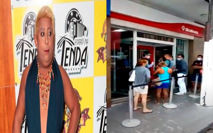 Patixa Teló tenta furar fila no Bradesco e acaba sendo barrada “sou famosa”; veja o vídeo