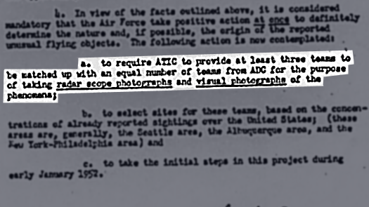 The TOP SECRET Air Force UFO Detaction Plan