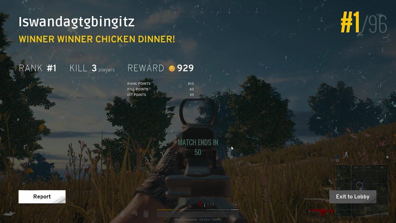 Cara Membuat Winner Chicken Dinner PUBG Palsu Dengan Fake