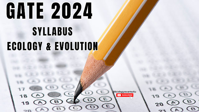 GATE Syllabus - Ecology and Evolution 2024