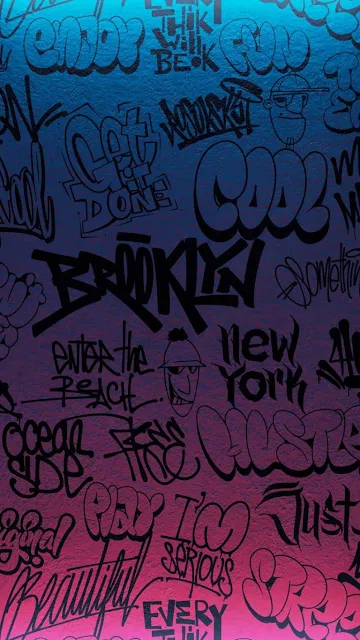 Street Graffiti Text iPhone Wallpaper