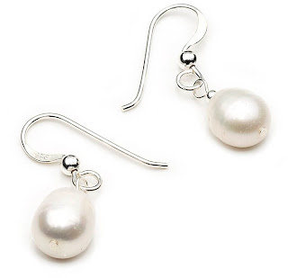 bridal earrings pearl drop