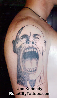 Screaming Face tattoo