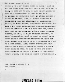 UFO Report at  Missile Sites - Whiteman AFB, Missouri (D) 9-7-1964