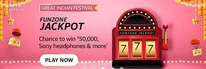 Amazon Great Indian Festival FunZone Jackpot