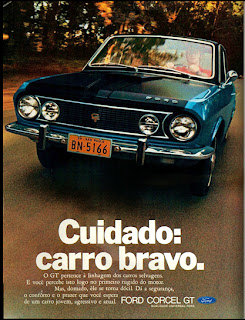 propaganda Ford  Corcel GT - 1971