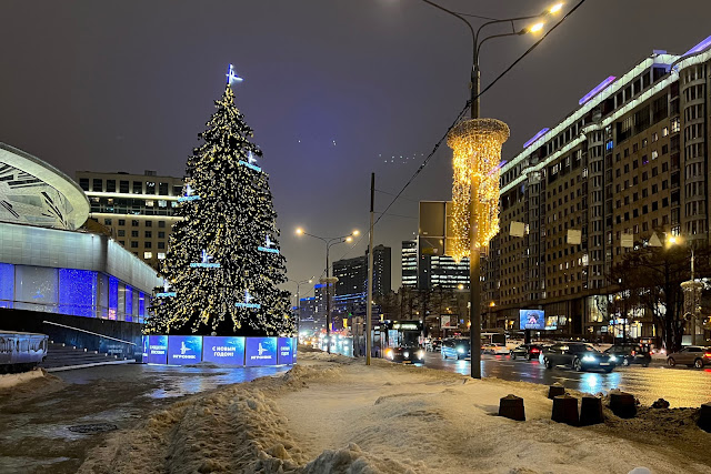 улица Новый Арбат улица Новый Арбат, новогодняя елка