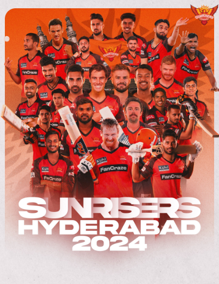 Image of SRH [ Sunrisers Hyderabad ] Team List for IPL 2024