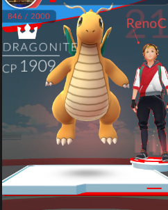 Dragonite gym pokemon go