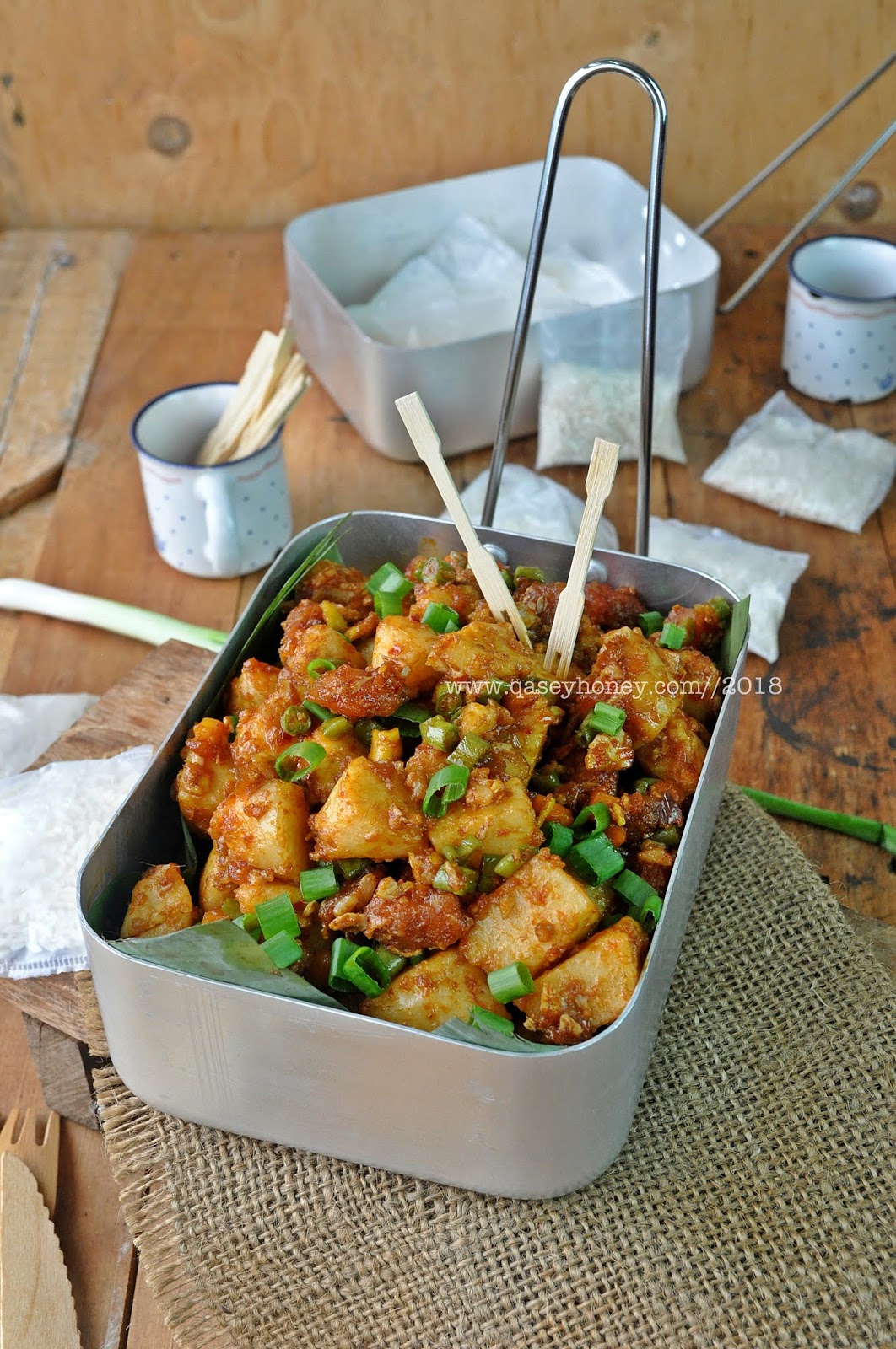 NASI IMPIT GORENG / LONTONG GORENG SEDAP - QASEY HONEY