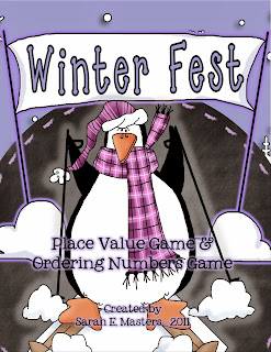 http://www.teacherspayteachers.com/Product/Winter-Fest-Penguin-Place-Value-Ordering-Numbers-Math-Center-172303