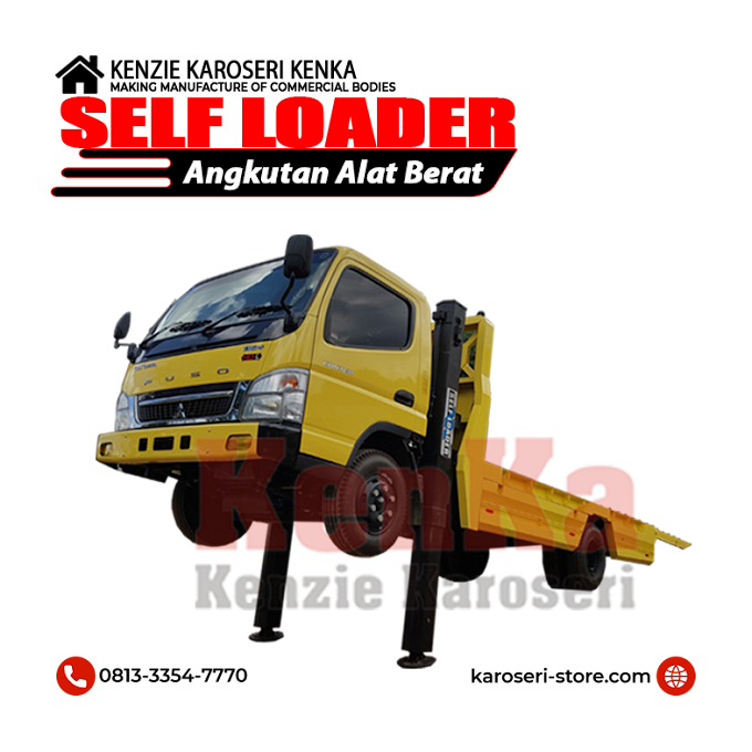 Karoseri Truck Self Loader - Dealer Mitsubisihi Bekasi