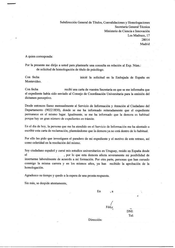 Psicólogas y Psicólogos Uruguayos en España: Homologación