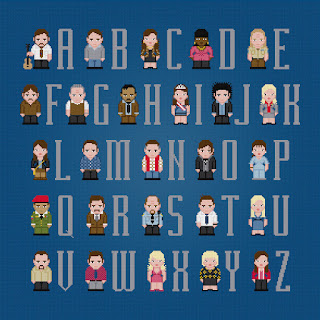 Parks and Recreation Alphabet - Cross Stitch PDF Pattern Download