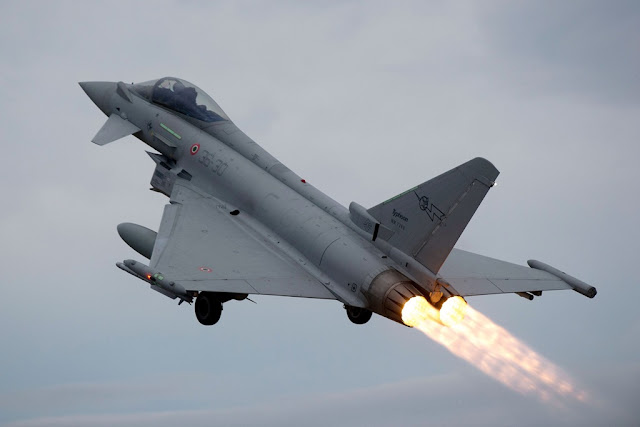 Italian Eurofighter intercept belgian aicraft