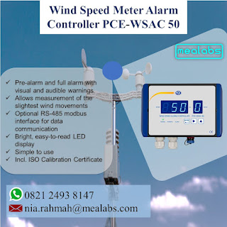 PCE-WSAC 50 Wind Speed Meter Alarm Controller