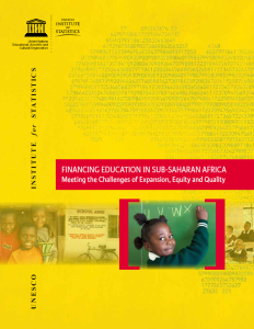 Cover of the UIS education finance report