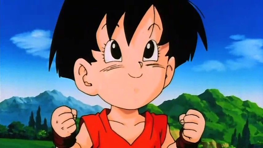 Goku y Pan se divierten Goku y Pan se despiden YouTube - imagenes de la nieta de goku