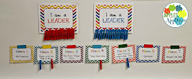 Keeping Organized with Two Half Day Classes. Color coded student recognition chart. | Apples to Applique