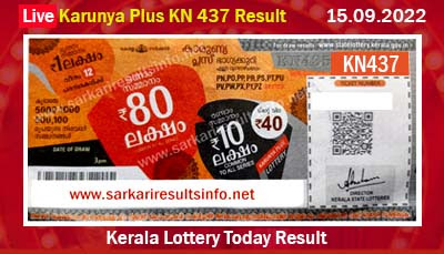 Kerala Lottery Result Today 15.9.2022