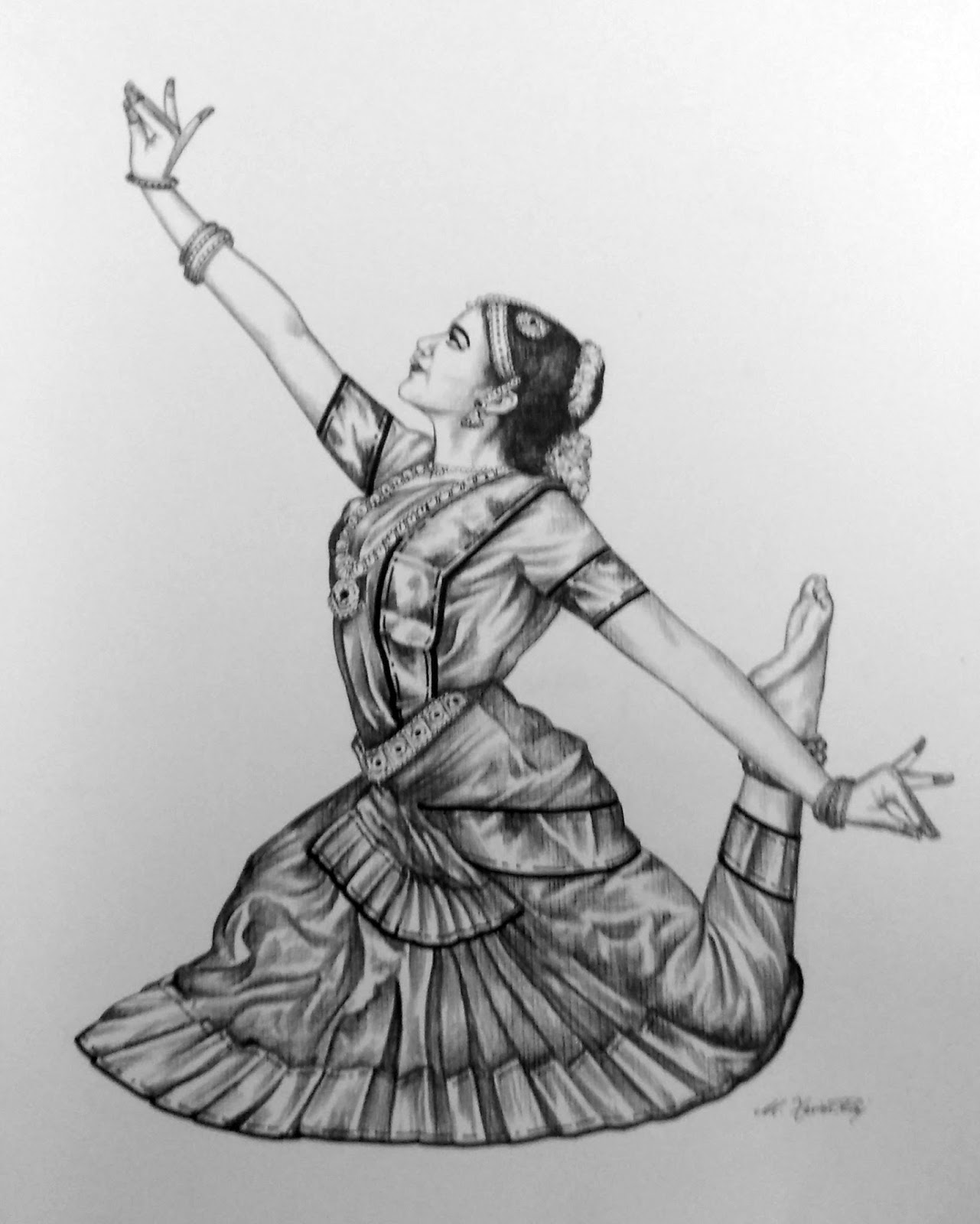 classical Indian dancer silhouette 