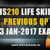 Life Skills HS210 Previous Question Paper S3 January 2017