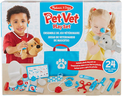 Melissa and Doug Pet Vet Play Set, kids doctor toys, pet owner gifts