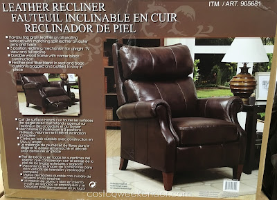 Relax in comfort and style on the Synergy Home Furnishings Leather Recliner