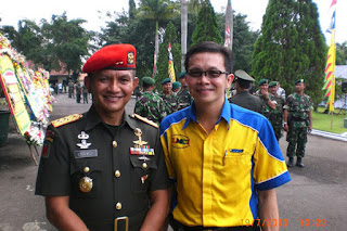 Sofian Tjandra dalam Acara Sertijab Pangdivif I/Kostrad