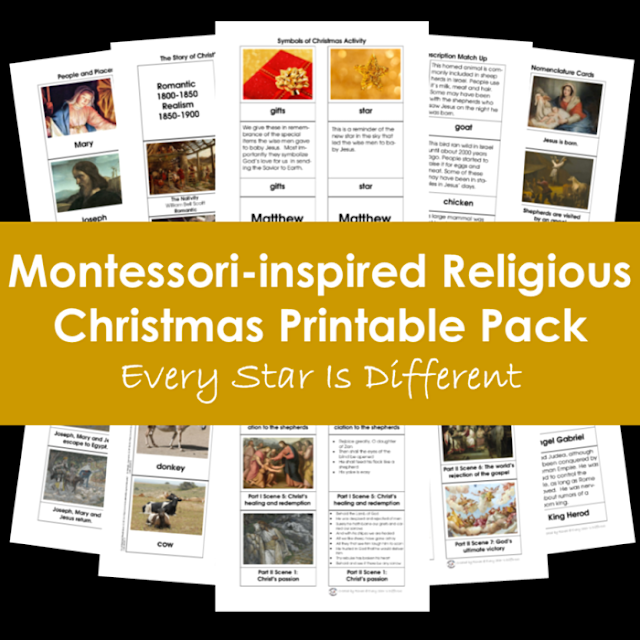Montessori-inspired Religious Christmas Printable Pack